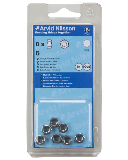 Mutter A4 M6 8 st