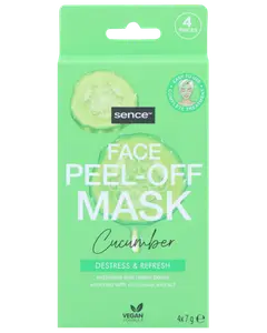 Ansigtsmaske peel-off agurkeekstrakt 4-pak