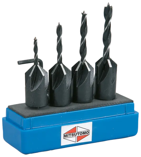 Mitsutomo Bor og forsænkersæt 4 dele