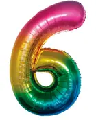 Folieballon Regnbue 86 cm - Nr 6