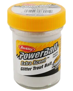 Powerbait white glitter