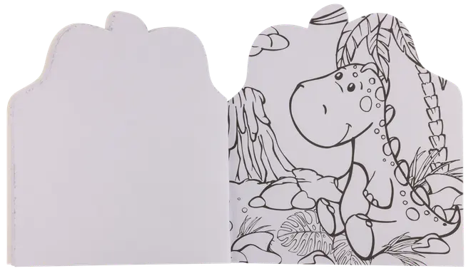 Målarbok dinosaurie eller enhörningar