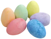 Vägkritor äggformade 6-pack