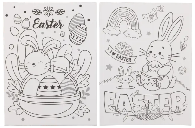 Canvas påsk 15 x 20 cm - 2 st