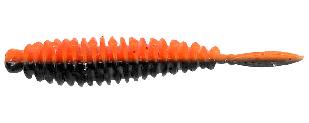 Flexibait Fat Worm Black Orange 5-pak - tutti frutti