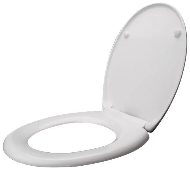 CARLSBAD Toalettsits uni med quick-release - vit