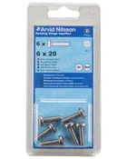 Arvid Nilsson Maskinskrue A4 PH M6 x 20 mm 6-pak