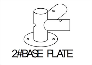 Base 2# til bundramme metal