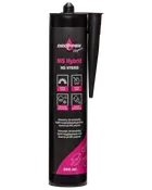 Droppen Elegance MS Hybrid fugemasse, 290 ml tube, universel UV-resistent konstruktionslim baseret på MS-polymer, egnet til forskellige overflader, inkluderer dyse for præcis påføring.