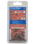 Arvid Nilsson VVS-skrue A2 3,5 x 25 mm 20-pak