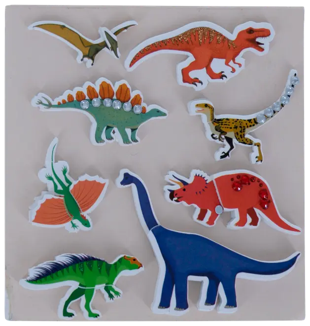 Skumklistermærker 1 ark - assorterede varianter