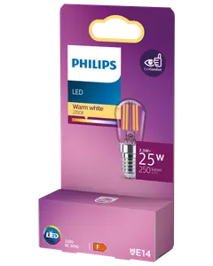 PHILIPS LED-päronlampa 2,5W E14 T25S