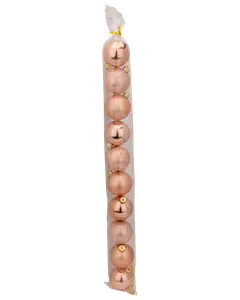  Julgranskulor Ø5 cm 10-pack - Roséguld