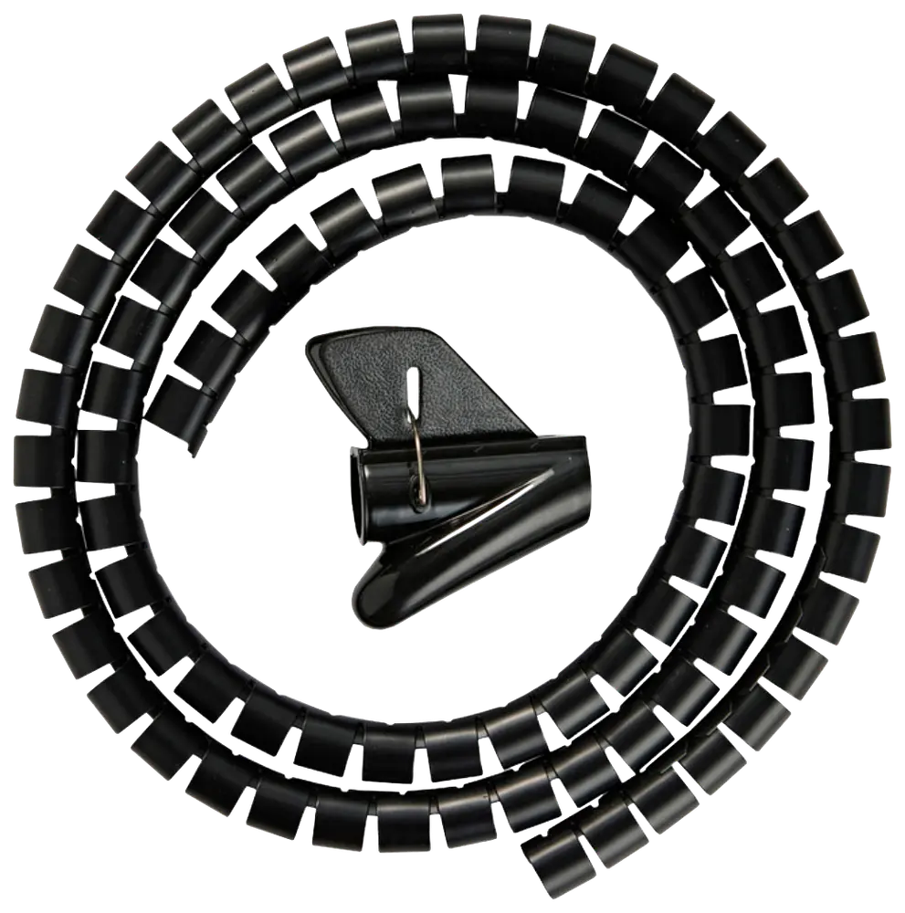 Kabelspiral Ø20 mm x 1,5 meter - svart