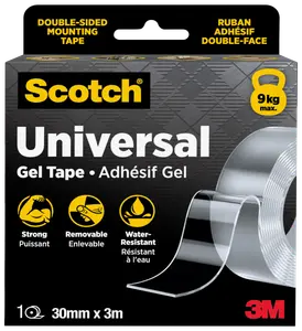 Scotch® Universal Gel Tape Transparent 30 mm x 3 meter