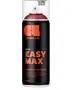 400 ml Cosmos Lac Easy Max satin spraymaling, sort dåse med orange tekst, klar hætte, overlegen dækning, fløjlsfinish, drypfri teknologi, egnet til forskellige overflader.
