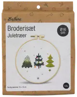 Broderiset med julgranar 
