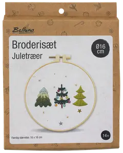 Broderiset med julgranar 