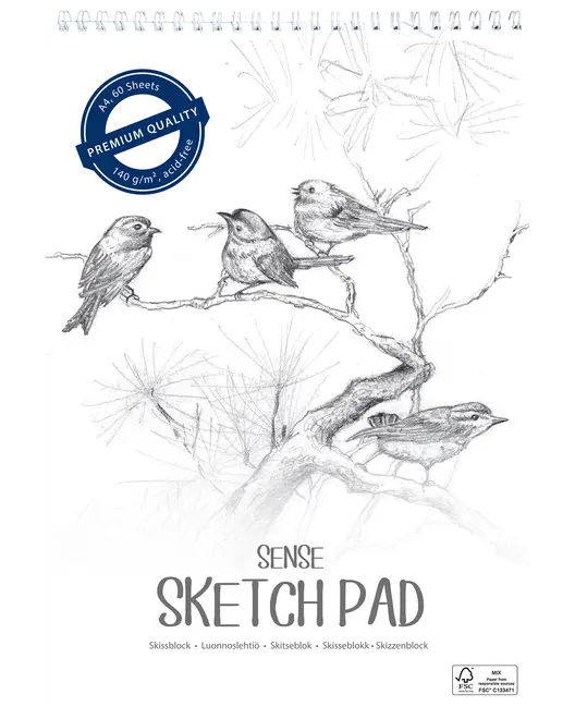 Sense Skitseblok A4