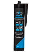 300 ml sort tube Droppen bygge- og sanitets silikone med dyse. Velegnet til fugning i sanitære områder og byggeri, UV-bestandig, universel anvendelse.