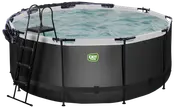 EXIT TOYS Pool Ø360x122cm med pumpe og skærm - sort