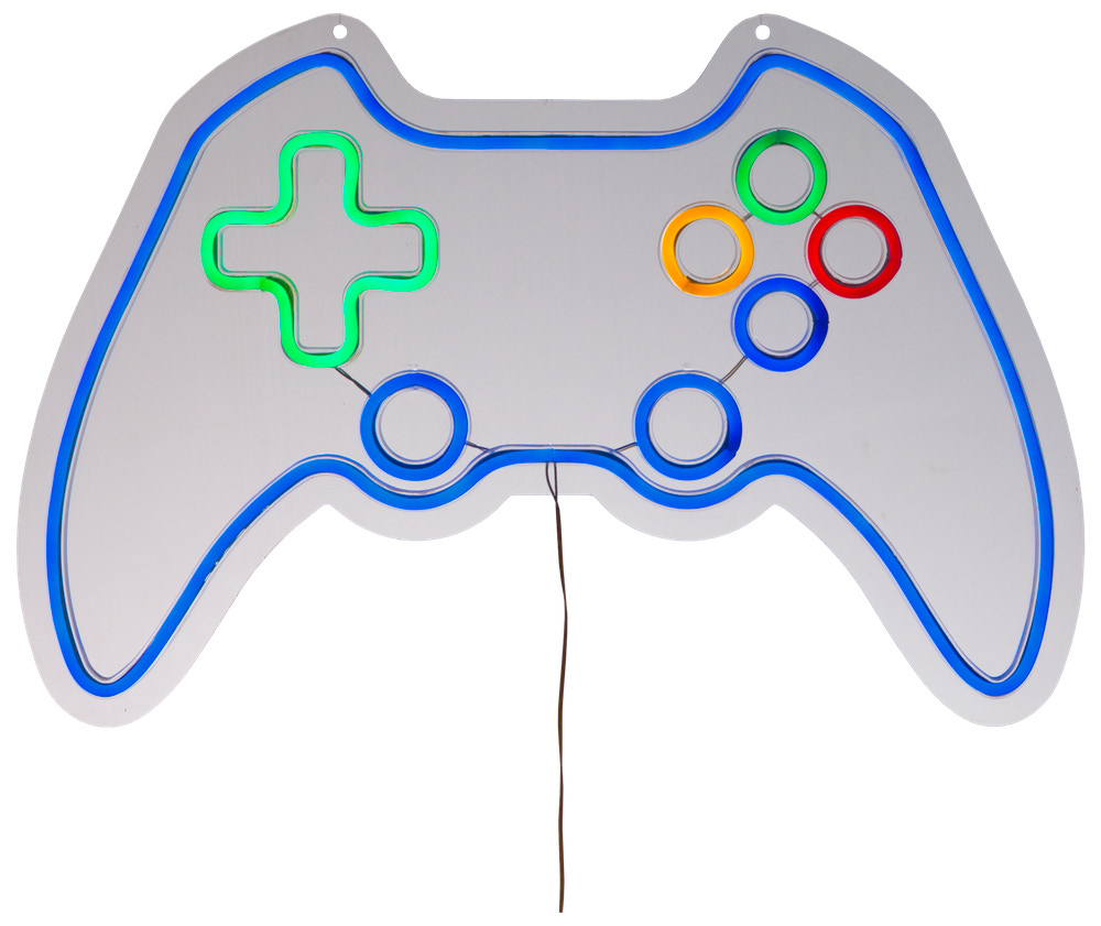 BRIGHT DESIGN Neonskilt gamepad H. 40 x B. 60 cm