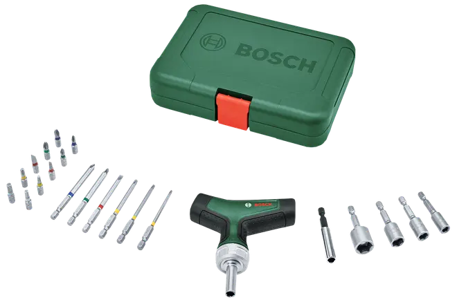 Skruvmejselsats med spärrfunktion - 22 delar