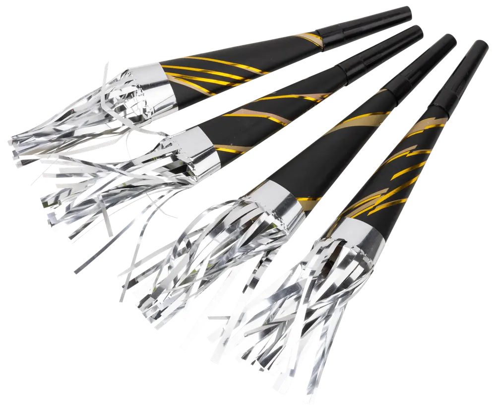 Tudehorn klassisk 4 stk. assorteret