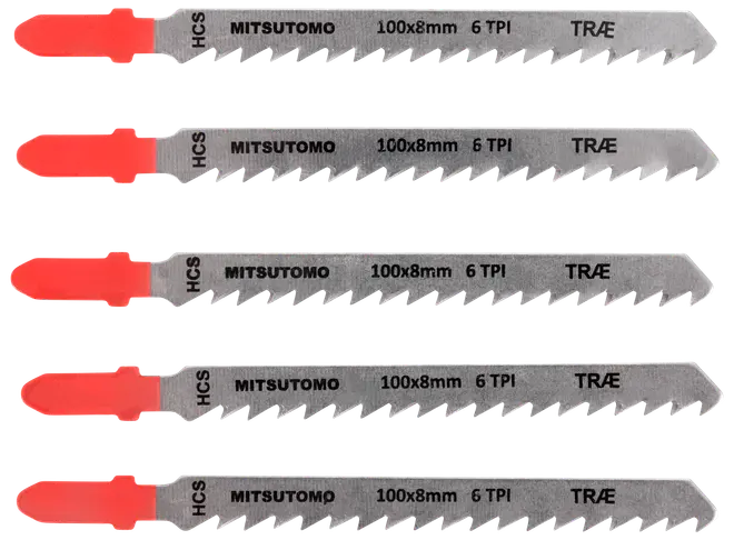 Mitsutomo Sticksågsblad Trä 6T 5 st.