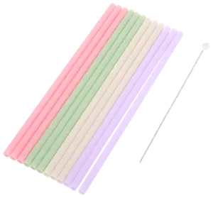 Sugerør genanvendelig 12-pak