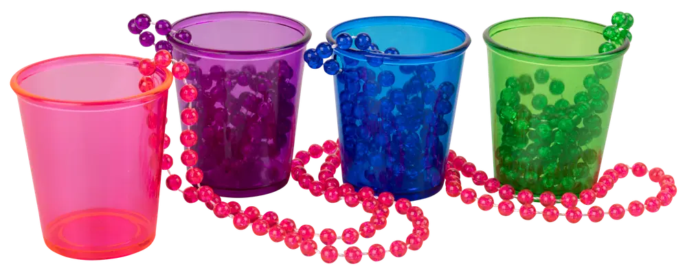 Halsband med snapsglas 5 cl