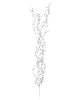 Bladgirlang i silver - 88 cm