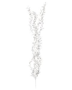 Bladgirlang i silver - 88 cm