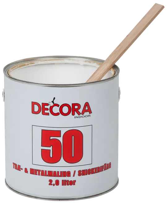 Decora Træ og metal 2 L glans 50 - hvid