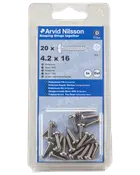 Arvid Nilsson Pladeskrue A4 4,2 x 16 mm 20-pak