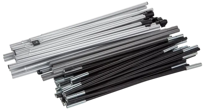 CampOut Stænger til rejsefortelt, komplet sæt