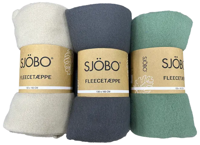 Fleecetæppe 130 x 160 cm - Assorterede farver