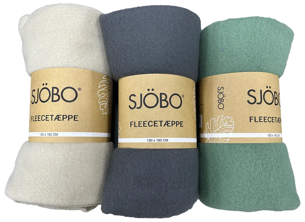 Fleecetæppe 130 x 160 cm - Assorterede farver