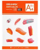 Akrylblock svart A4 250 g