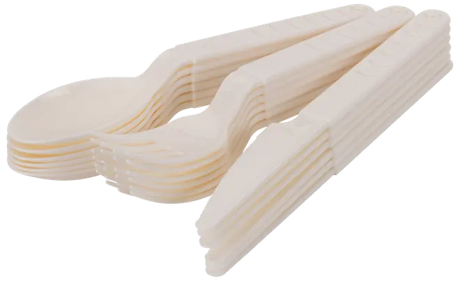 Återanvändbart bestickset, 18 delar – olika färger