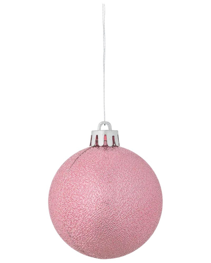  Julgranskulor Ø5 cm 10-pack - Rosa