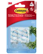Command™ Kroge med Strips - Transparent Mellemstore