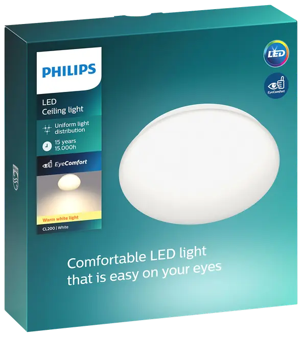 PHILIPS Plafond Moire Ø25cm 10W - hvid